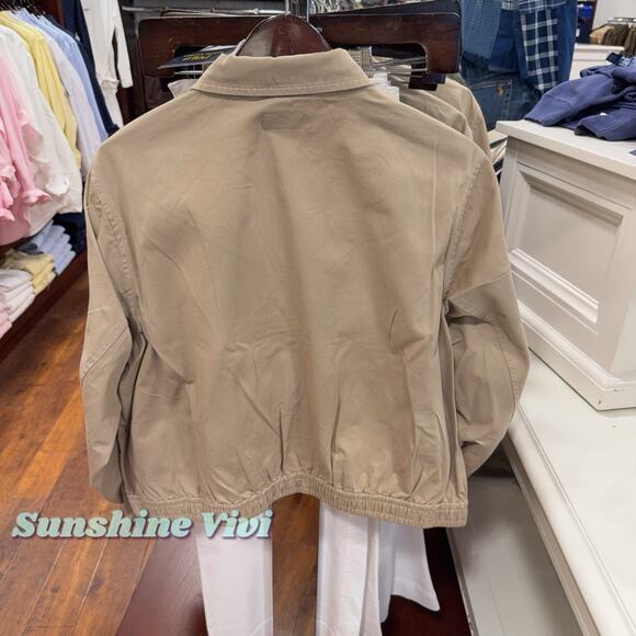 NWT Polo Ralph Lauren Women Cotton Twill JACKET Khaki XS - Picture 5 of 7